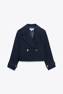DOUBLE-BREASTED SHORT JACKET - Zara фото 6