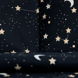 Комплект: пододеяльник и 2 наволочки Звездное небо 200х215 см, 50х70 см - 2 шт, 100% хлопок - Этель фото 3