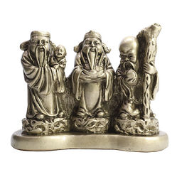 3 Старца наделяют людей счастьем, процветанием и изобилием гипс ХРУПКОЕ