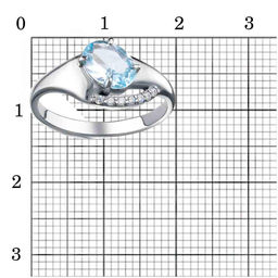 КОЛЬЦО 23115040ПлТг - Красная пресня фото 2