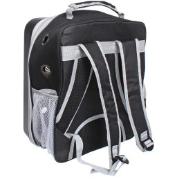 Рюкзак - переноска для животных "СТИЛЬНЫЙ БРО", цвет синий, 32*17*42/до13кг (Пакет и Лейбл)