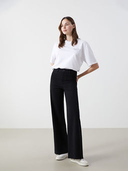 Wideleg Kad?n Jean Pantolon