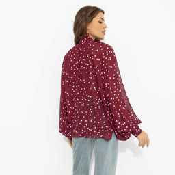 Блуза для счастья в любви, Привлекаю удачу (бордо) - Charutti фото 5