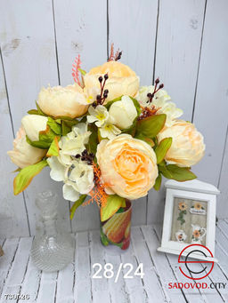 Букет искусственных цветов, 8 шт