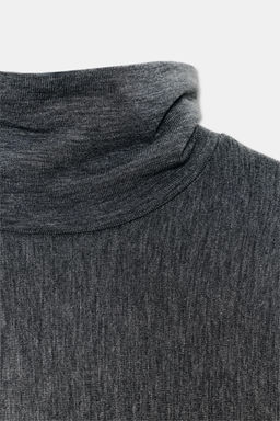 HIGH NECK T-SHIRT - Zara фото 9