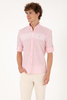 Erkek A__k Pembe Uzun Kollu G_mlek Sepette S_rpriz _ndirim - U.s. polo assn фото 3