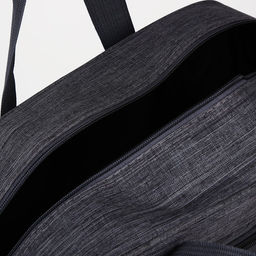 Сумка дорожная на молнии, наружный карман, длинный ремень, цвет серый - Simaland фото 4