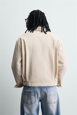 DENIM ZIP-UP JACKET