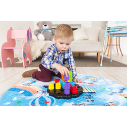 Развивающая игрушка Пирамидка-мозаика, сортер, цвета, по методике Монтессори - Iq-zabiaka фото 12