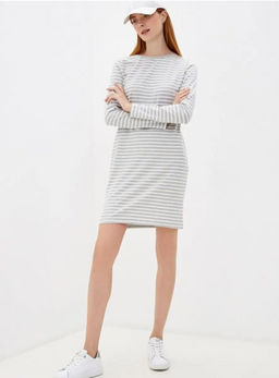 Платье прямого кроя в полоску - Incity фото 2