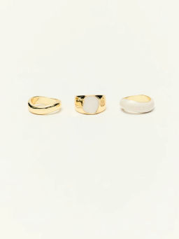 Набор колец с эпоксидной смолой / Zarina  фото 2