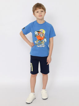 CRB wear/CSKB 63739-42-391 Футболка для мальчика,синий/Ex.Cherubino  фото 4