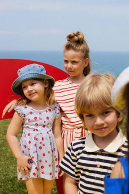 K?z Bebek Cicek Desenli Kolsuz Elbise