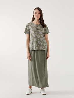 Ba?lamal? Yaka ?i?ekli Bluz