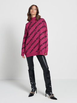 Свитер ZZ-04002 fuchsia/black - Eleganzza фото 2