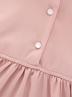 Нарядное платье со сьемным воротником UD 6224 крем-роз - Mini maxi фото 6