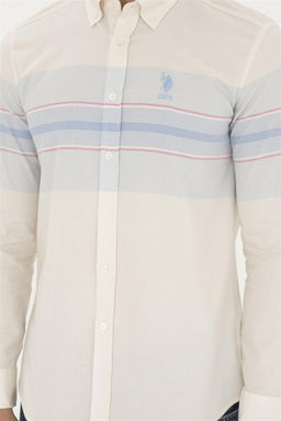 Мужская темно-синяя рубашка с длинным рукавом - U.s. polo assn фото 6