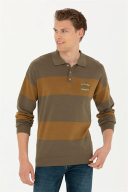 Мужской свитер цвета хаки - U.s. polo assn фото 3