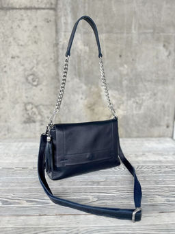 Женская кожаная сумка через плечо 8722-9 Д.Блу