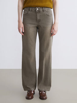 Straight Fit Kad?n Jean Pantolon Pantolon