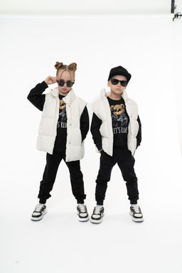 Костюм детский черный тедди байкер