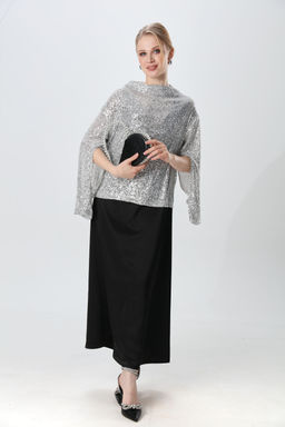 Костюм NIKVA н1013-2 серебро и чёрный