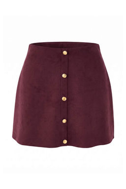 Bordo D_z D__meli A-Kesim/_an Form Mini S_et _rme Etek TWOAW27ET00050