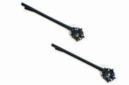 Набор невидимок Цветочек DJI0048 черный