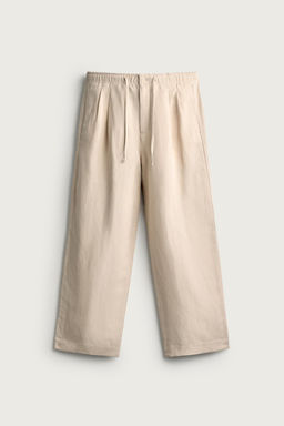 PANTAL?N RELAXED FIT VISCOSA - LINO / Crudo - Zara фото 6