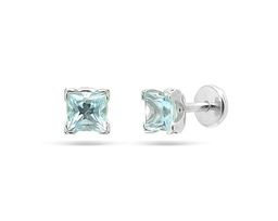 Серьги из серебра топаз, Ю-25005р