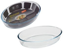 Форма для запекания CRISTALLINO, 1,6л, из боросиликатного стекла, овальной формы, б/р 005563