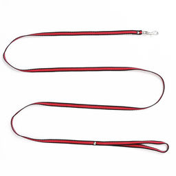 Поводок капроновый, 1,6 м х 1 см, красно-чёрный - Пижон фото 3