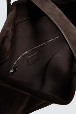 LEATHER TOTE BAG - Zara фото 4