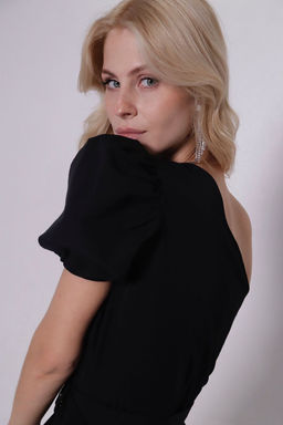 Платье чёрное асимметричное - Martichelli фото 8