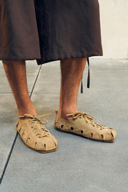 LEATHER CAGE SANDALS LIMITED EDITION - Zara фото 4
