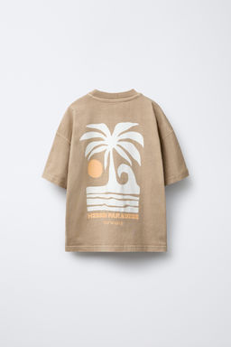 GARMENT DYE PRINT T-SHIRT AND BERMUDA SHORTS SET - Zara фото 3