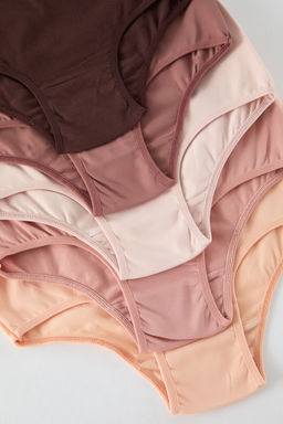 TRENDYOLMILLA Kahverengi-Cok Renkli 5li Paket Pamuklu Yuksek Bel Klasik Orme Kulot THMSS25KU00030  фото 6