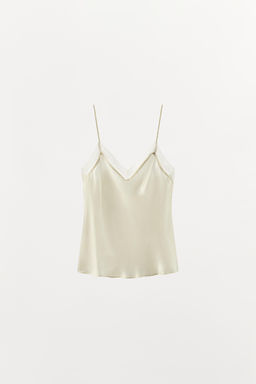 TOP SEDA 100% PUNTILLA / Crudo