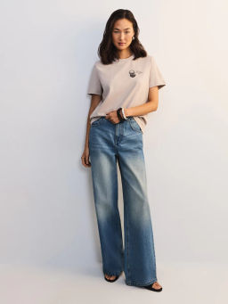 Футболка из хлопка с принтом ZR2605013411-60 / Zarina