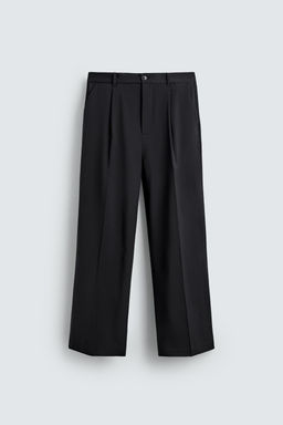PLEATED TEXTURED TROUSERS - Zara фото 7