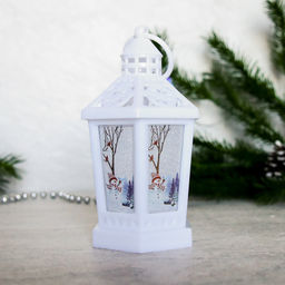 Фонарь светодиодный 14 см / VFR-108-A /уп 12/120/новогодний/белый - Галеонтрейд фото 4