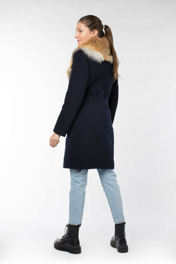 Мех натуральный (лиса) Пальто утепленное Холлофайбер 300 - El podio фото 2