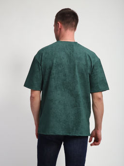 М460 Футболка оверсайз футер (тархун винтаж)