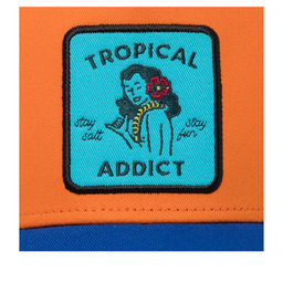 Бейсболка COASTAL арт. HFT Tropical Addict (коралловый / синий) фото 3