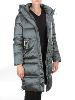 9106 AQUAMARINE Пальто зимнее женское FLOWEROVE (200 гр. холлофайбера) - Fashion фото 7