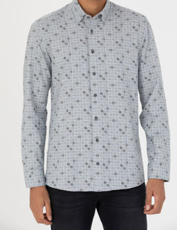 Рубашка Pierre Cardin Slim Fit синяя
