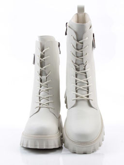 04-PAX27-2Z MILK Ботинки зимние женские (натуральная кожа, 100% шерсть)