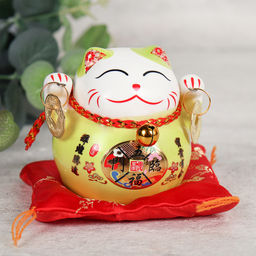 Копилка Кот манэки-нэко на коврике 8 см / 201 /уп 150/ - ГалеонТрейд фото 7