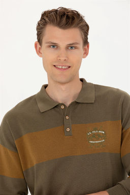 Мужской свитер цвета хаки - U.s. polo assn фото 2