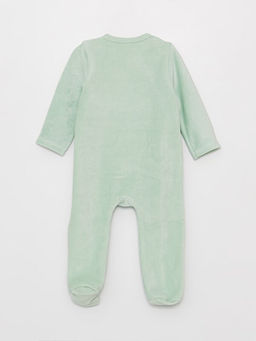 Bisiklet Yaka Nak?? Detayl? Kadife K?z Bebek Tulum(0-12 Ay Patikli, 12 Ay+ Patiksiz) - Waikiki фото 3